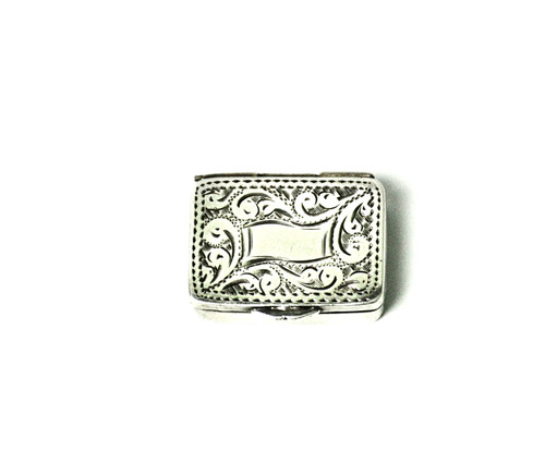 Antique sterling silver patch - silver,