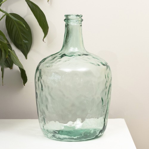 Recycled glass bottle vase - recycled, 8l