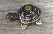 Small Cloisonné Turtle Trinket Box 5.5cm