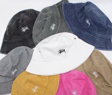 stussy Old color fisherman hat for both men and women cap