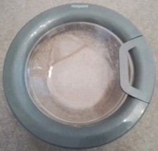 HOTPOINT FML942G FML942 GREY GRAPHITE WASHING MACHINE DOOR & GLASS COMPLETE