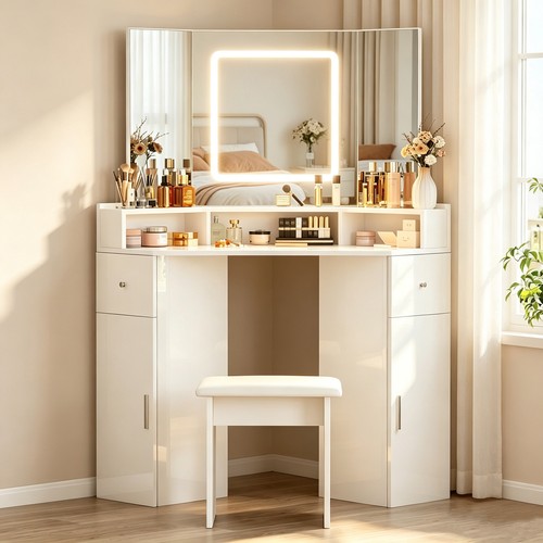 Corner dressing table led - corner,