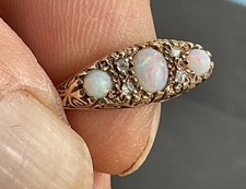 MINT antique 9ct Gold, Opal &