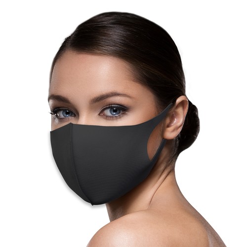 Black face mask - face, reusable