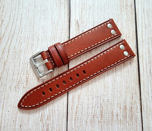 Premium leather watch strap - leather,