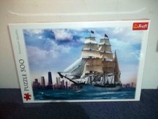 SAILING SHIP TOWARDS CHICAGO - 500 PIECE TREFL JIGSAW PUZZLE - NEW & SEALED