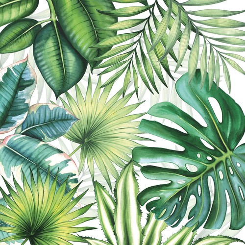 Tropical leaf paper - tropical,