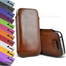 Premium Leather Pull Tab Pouch