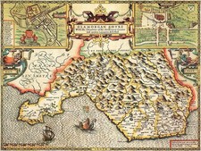 1610 County map of