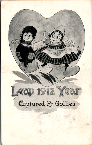 Postcard leap year 1912 - leap,