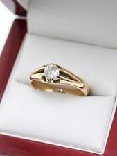 18ct yellow solid gold natural - 18ct,