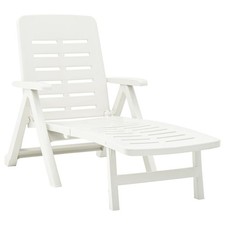 Sun Lounger Folding Plastic