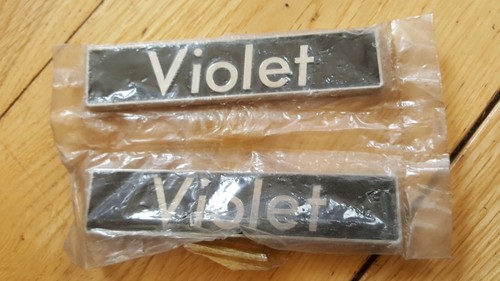 Datsun violet a10 wing badge - violet, a10,wing