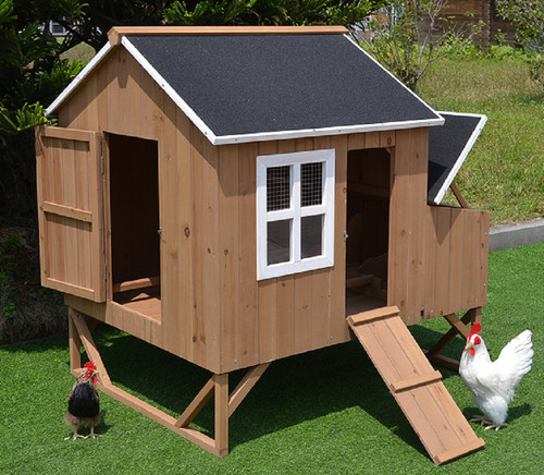 Deluxe large wood - wood, coop