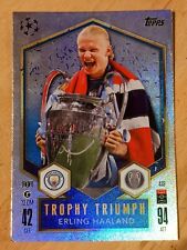 Topps Match Attax 2024/25 Erling Haaland Man City Trophy Triumph Foil Card #433
