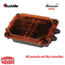 Rubbolite 111/01/01 Junction Box with 8 Way Terminal Block