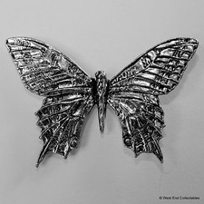 Butterfly pewter brooch pin - butterfly,