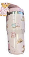 Bear Bakery Pink Water Tumbler