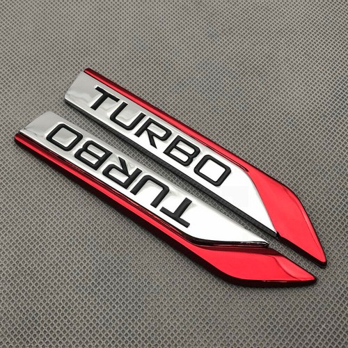 Pair red metal turbo side - 1,