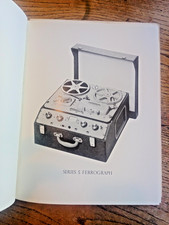 Ferrograph reel-to-reel manual, series 5, hardback, 1950s, plus abridged guide