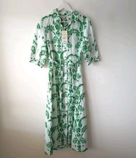 Monsoon Green Print Linen