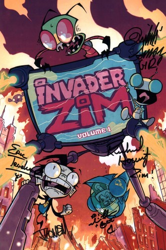 Invader zim 8x12 - invader, x5