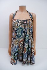 Missoni Mare Womens Swim Mini Dress Size 42 Uk 12 Floral Haltner Neck