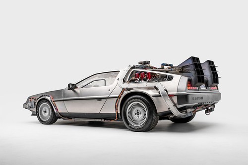 Time machine car lorean - machine,