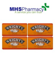 4 x Wrights Coal Tar Soap 125g