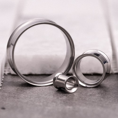 Silver double flared stainless - silver,
