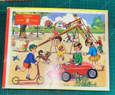 Victory Wooden Jigsaw Playground Scene 1950s Children at Play Puzzle Boxed 1950’