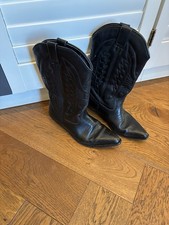 Black leather vintage cowboy - leather,