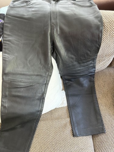 Men leather biker - men’s, trousers