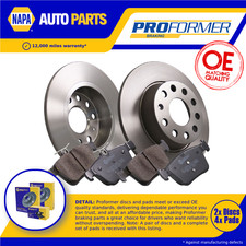 2x Solid Brake Discs and Pads