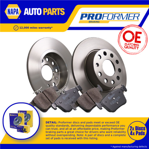 Solid brake discs and - 2x,