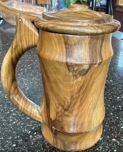 Vintage wooden stein - vintage,