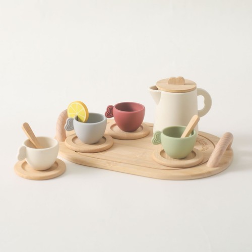 Wooden afternoon tea set - afternoon,