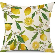 Summer Lemon Throw Pillow