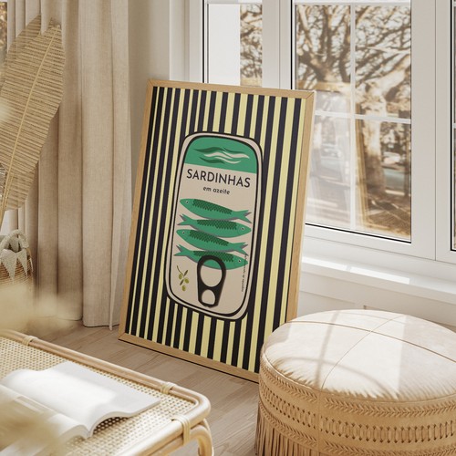 Portuguese sardines posters - portuguese,