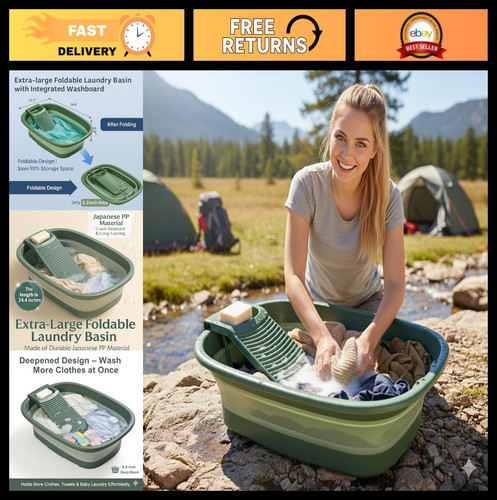 Large collapsible wash basin - large,