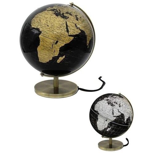 Black gold globe light - globe, up