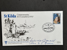 St Kilda  1980, 50th Anniversary of Evacuation, 2 covers, both signed.