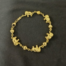 18K Solid Yellow Gold Bracelet
