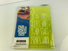 Fiskars Shape Template Block Letters and Numbers 1 Pack #4868