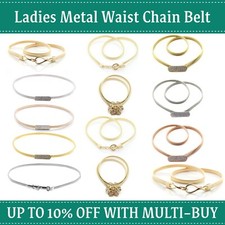 Women Skinny Metal Waist Belt