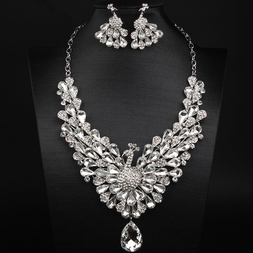 Women 2pcs set crystal pendant - 2pcs,