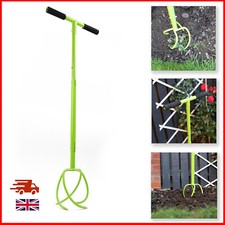 Twist Tiller Manual Hand Garden Claw Cultivator Lawn Aerator Soil Loosener