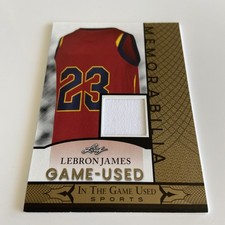 Sports Card - LeBron James - Gold Memorabilia - ITG Leaf 2024