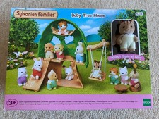 Sylvanian Families Baby Tree House Set (5318) and Nursery Bathroom set (4720)