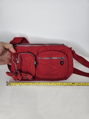 Kipling red crossbody bag - red, –
